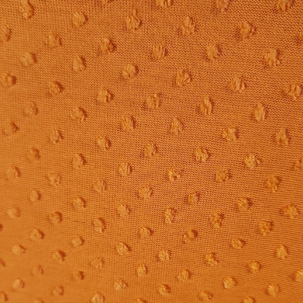 Ruby Rd. Orange Textured Blouse with Ruffle Sleeves - Picture 4 of 4